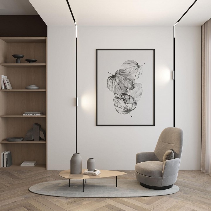 Встраиваемый светильник denkirs smart linear dk8015-bk