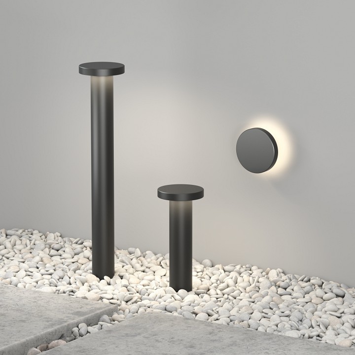 Наземный низкий светильник denkirs dramen dk9704-bk