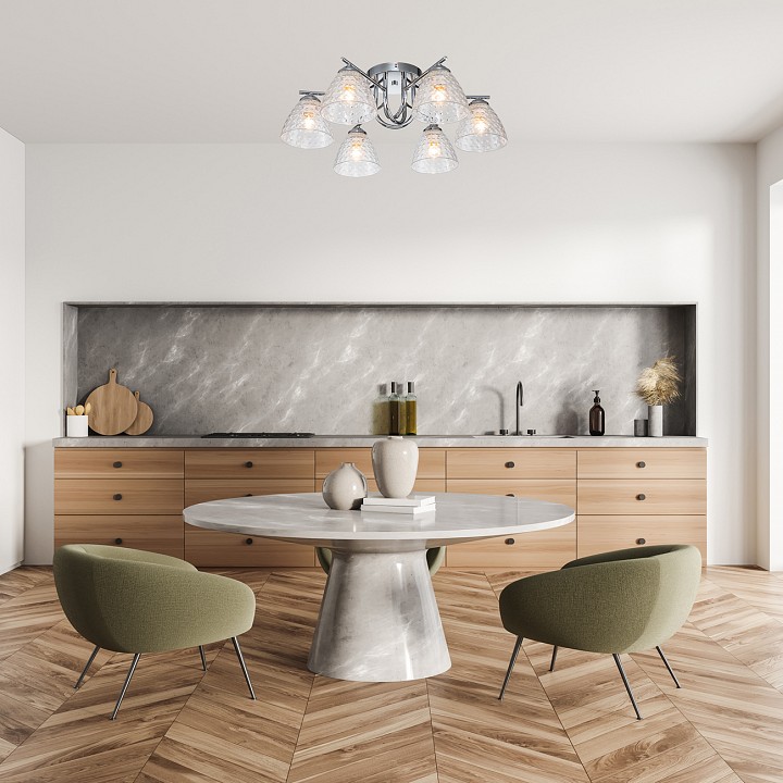 Потолочная люстра escada adonis 659/6pl chrome