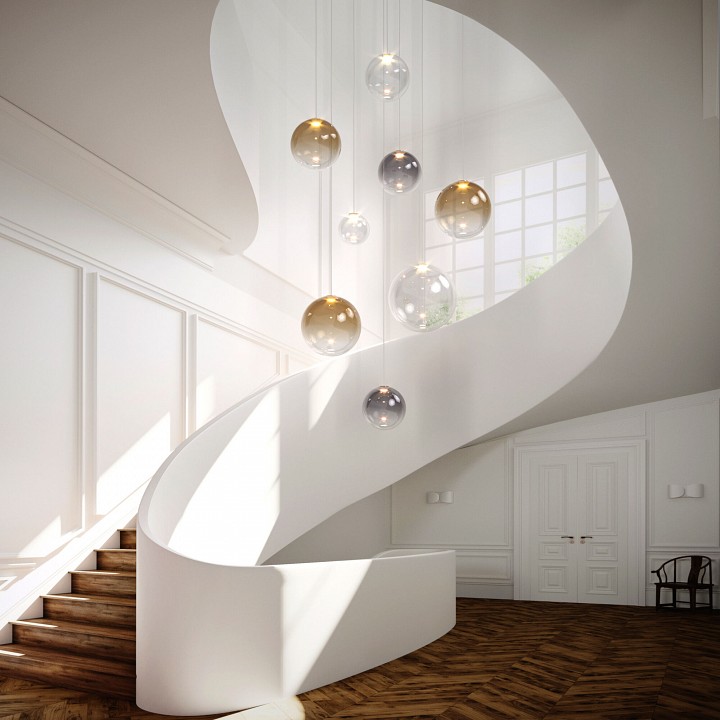 Подвесной светильник eurosvet wonder 50230/1 led дымчатый