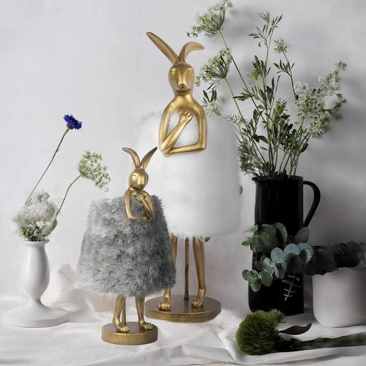 Настольная лампа декоративная loft it lapine 10315/b grey fluff