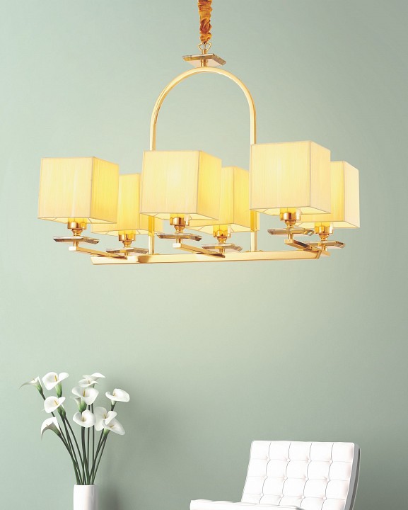 Подвесная люстра lumina deco liniano ldp 17100-6 gd