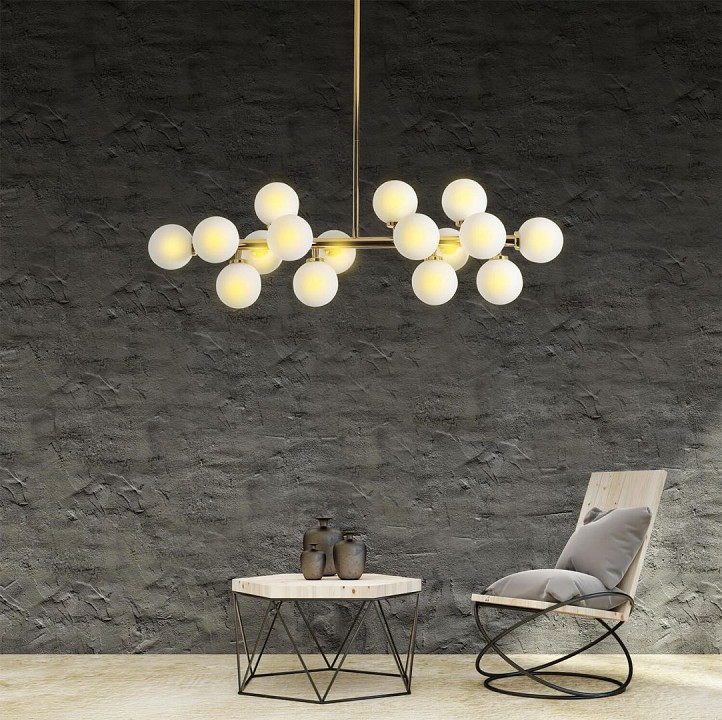 Люстра на штанге lumina deco marsiada ldp 6033-16 gd