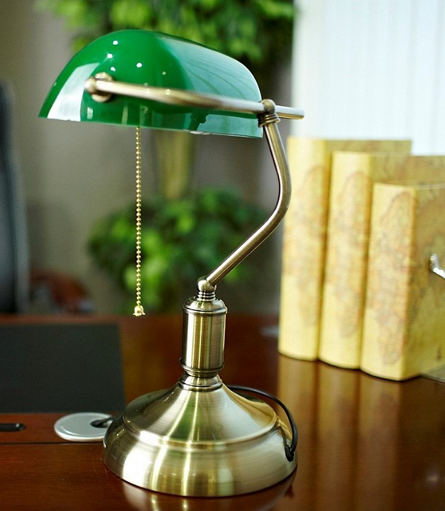 Настольная лампа декоративная lumina deco banker ldt 305 gr