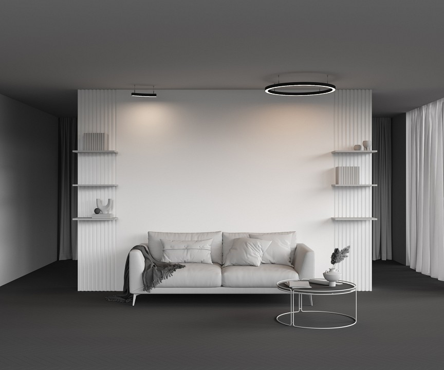 Профиль накладной maytoni led strip alm-3535r-b-d-45°-0.8m