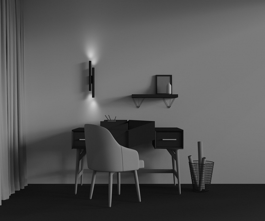 Бра maytoni calipso c082wl-24w2.7k-b