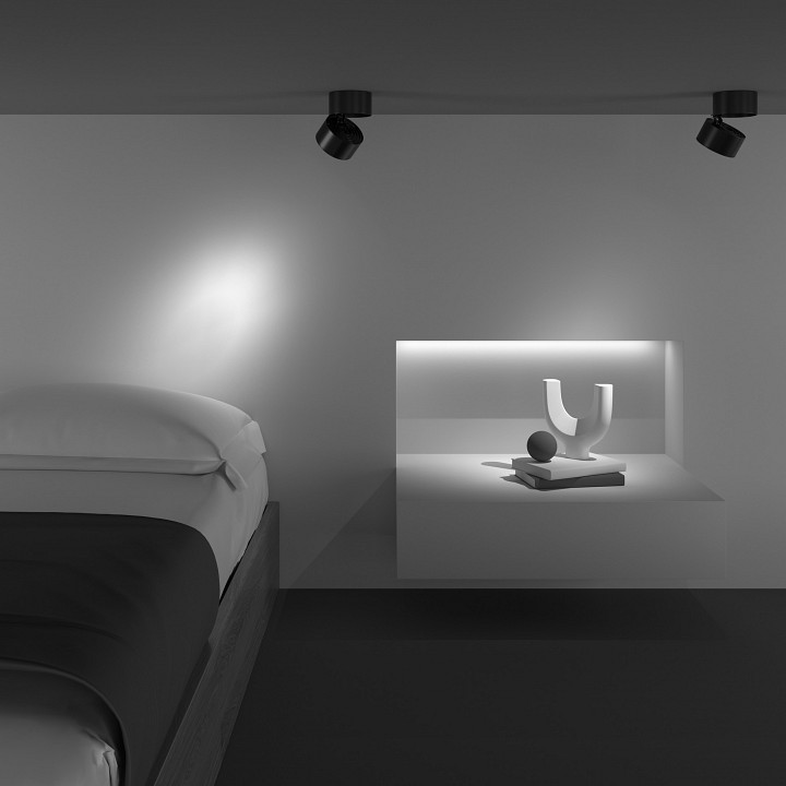 Светильник на штанге maytoni yin c084cl-15w4k-b