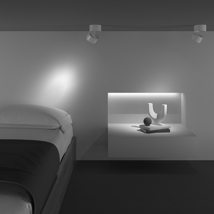 Светильник на штанге maytoni yin c084cl-15w4k-w