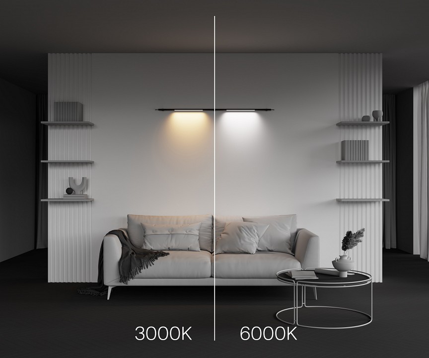 Модульный светильник maytoni basis c100cl-l500-12w3-6k-b