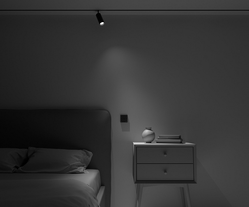 Панель универсальная сенсорная накладная maytoni smart home drc034-8-b
