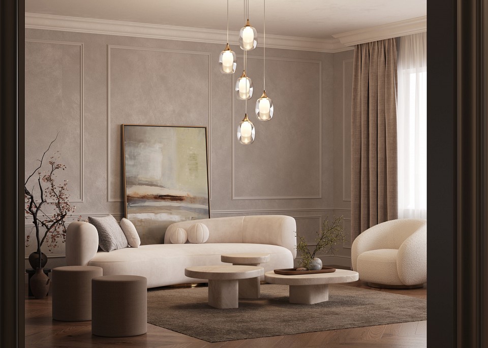 Подвесной светильник maytoni aura mod016pl-05bs