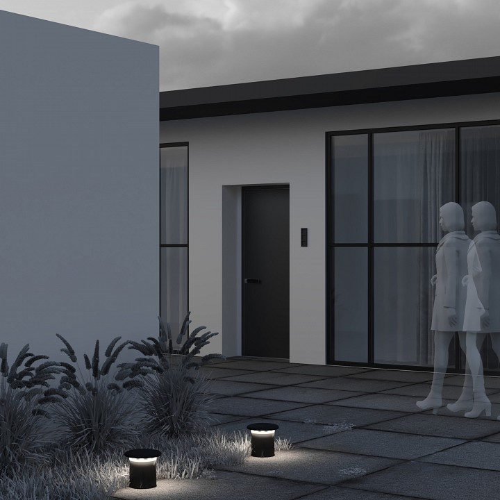 Наземный низкий светильник maytoni grip o460fl-l10gf3k