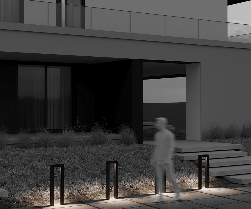 Наземный высокий светильник maytoni frama o469fl-l12gf3k