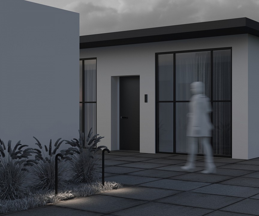 Наземный низкий светильник maytoni lumi o476fl-l4gf3k