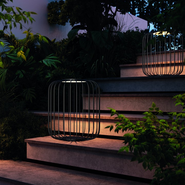 Наземный низкий светильник maytoni wisp o478fl-l18gf3k