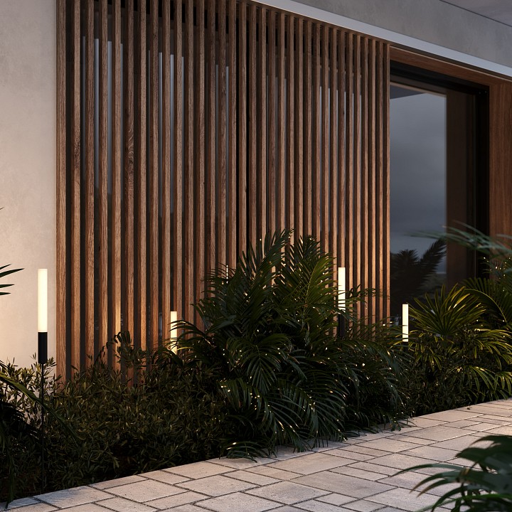 Наземный низкий светильник maytoni flare o487fl-l3gf3k