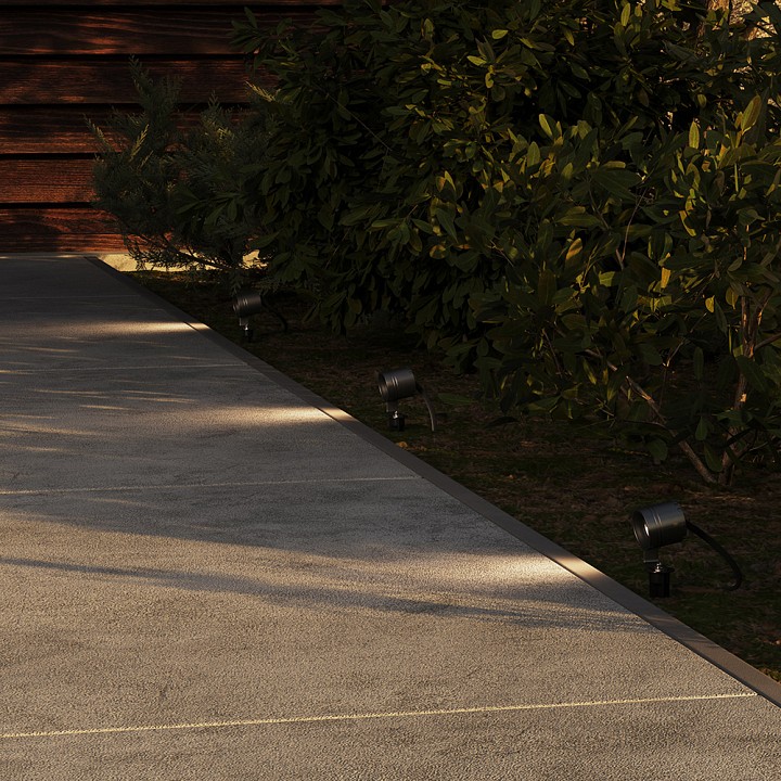 Наземный низкий светильник maytoni clyde o493fl-l3gf3k