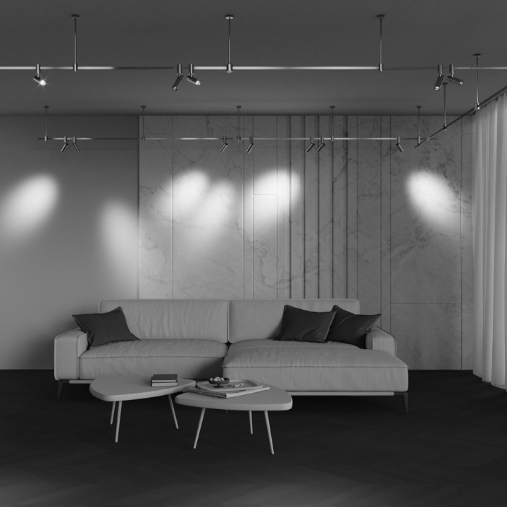 Светильник на штанге maytoni focus led tr144-1-5w4k-w-pt