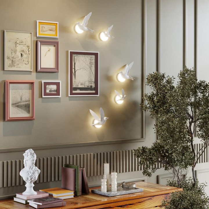 Накладной светильник odeon light colombella 4341/3wl