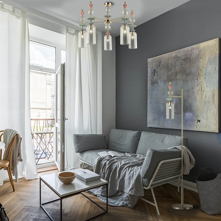 Потолочная люстра odeon light bizet 4855/5c