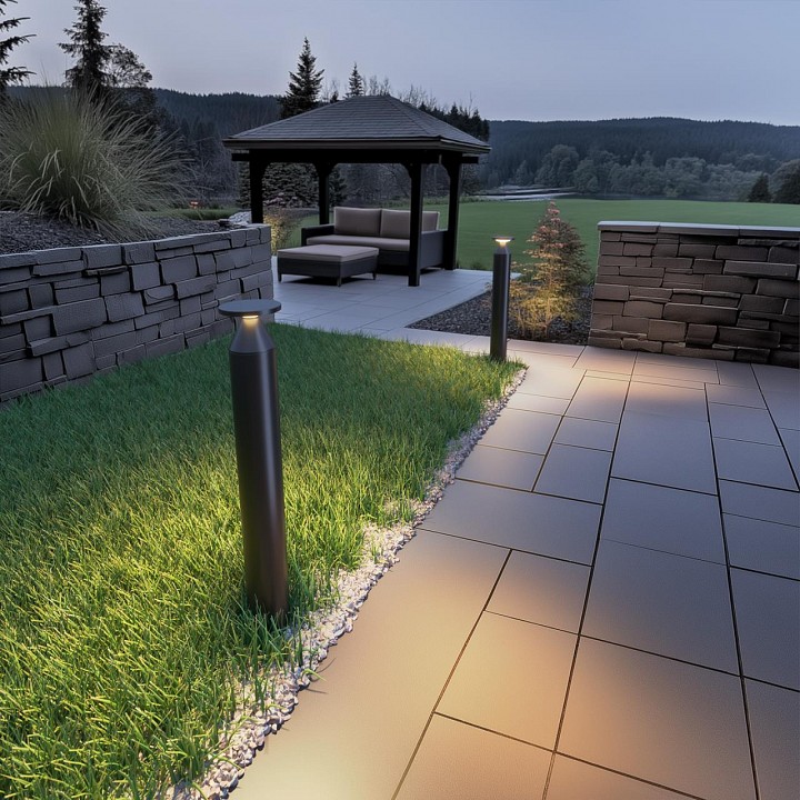 Наземный низкий светильник odeon light nature 7119/12gla