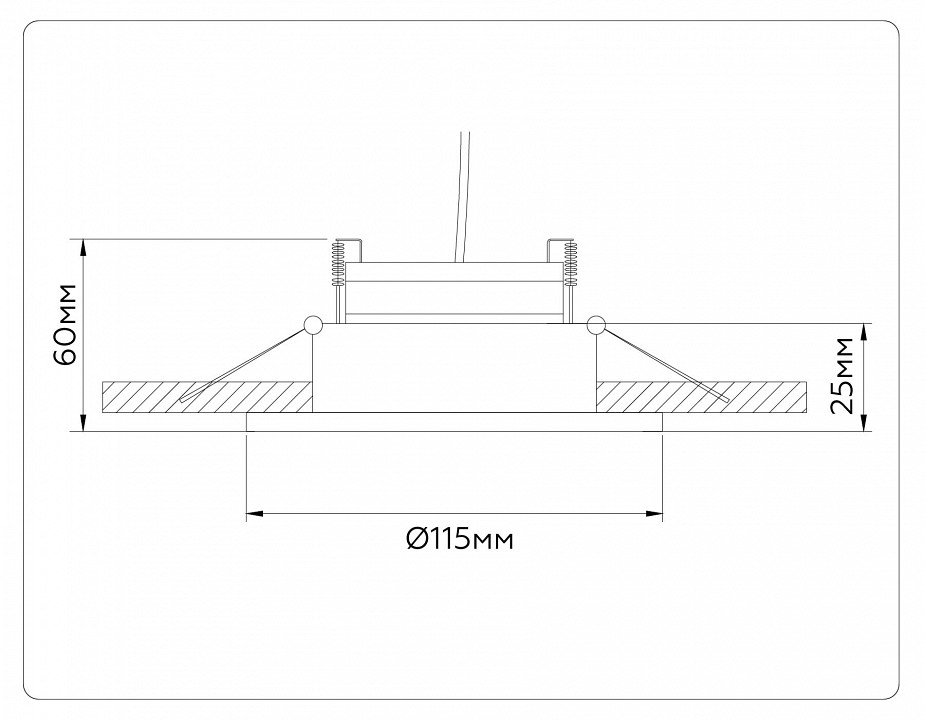 Встраиваемый светильник ambrella light tn tn52336