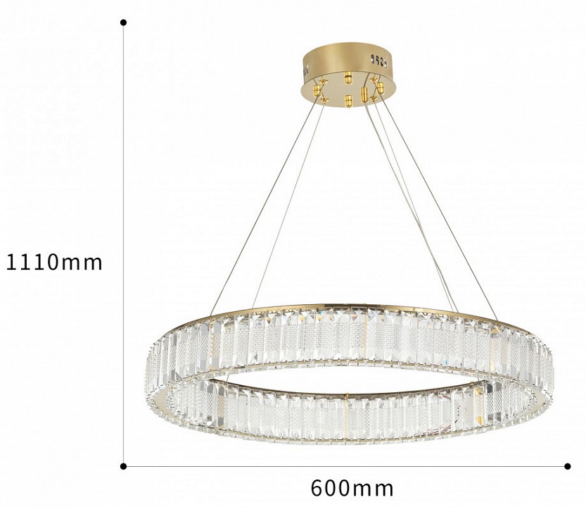 Подвесной светильник arte milano am-9018 2728b.d600.led g