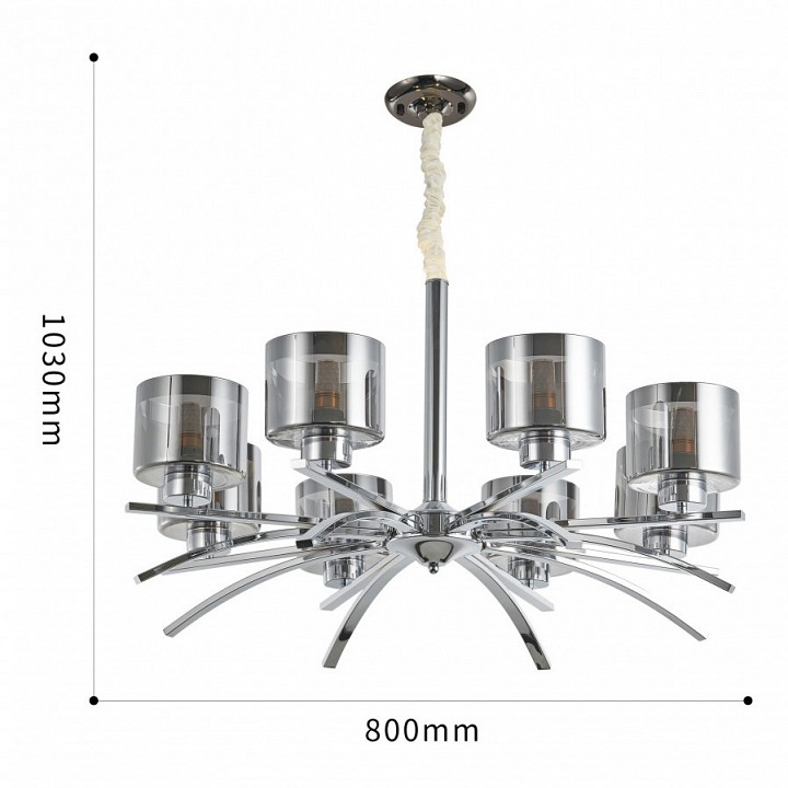 Подвесная люстра arte milano neapolis-78207 278207/8 ni