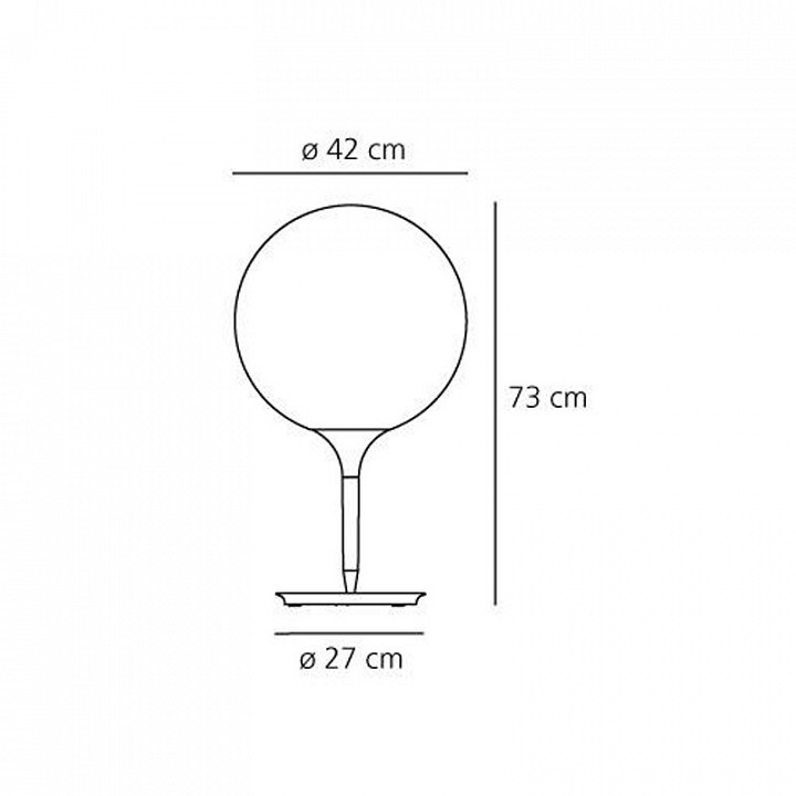Настольная лампа декоративная artemide  1048010a