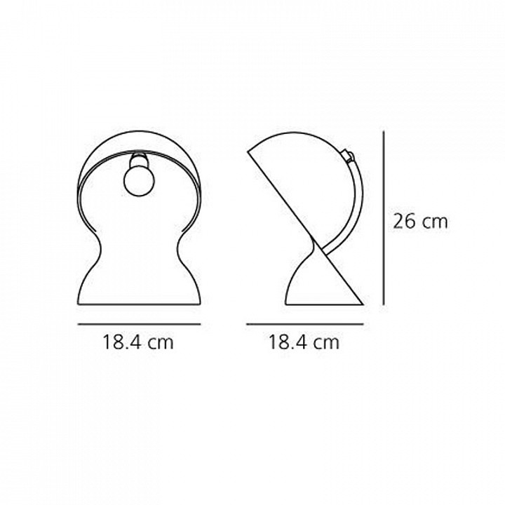 Настольная лампа декоративная artemide  1466030a