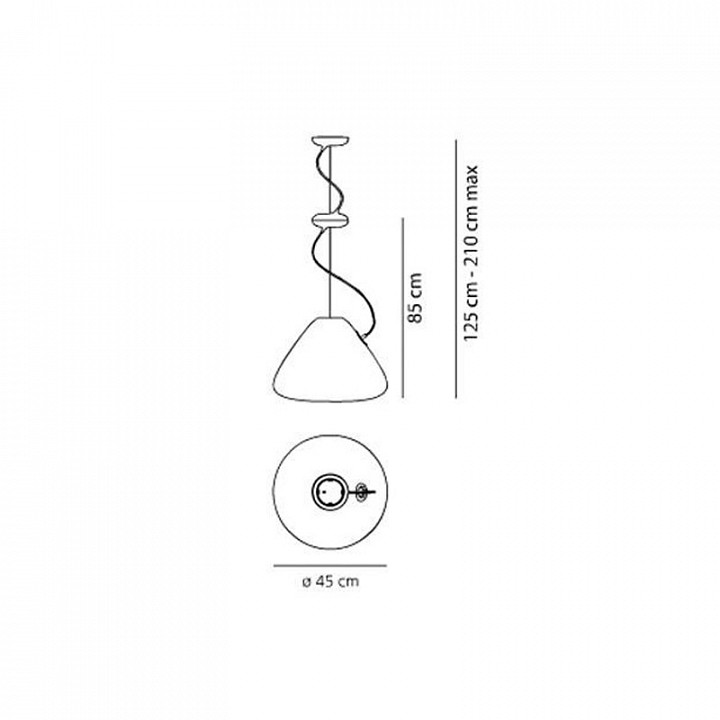 Подвесной светильник artemide 1603010a