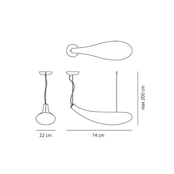 Подвесной светильник artemide  1629010a