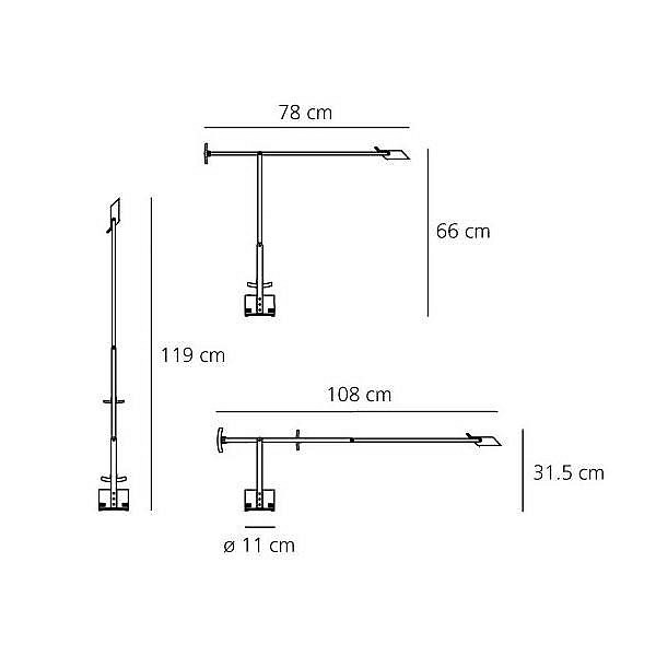 Настольная лампа офисная artemide a009210