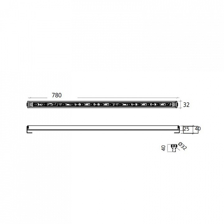 Накладной светильник artemide  nl708030c0