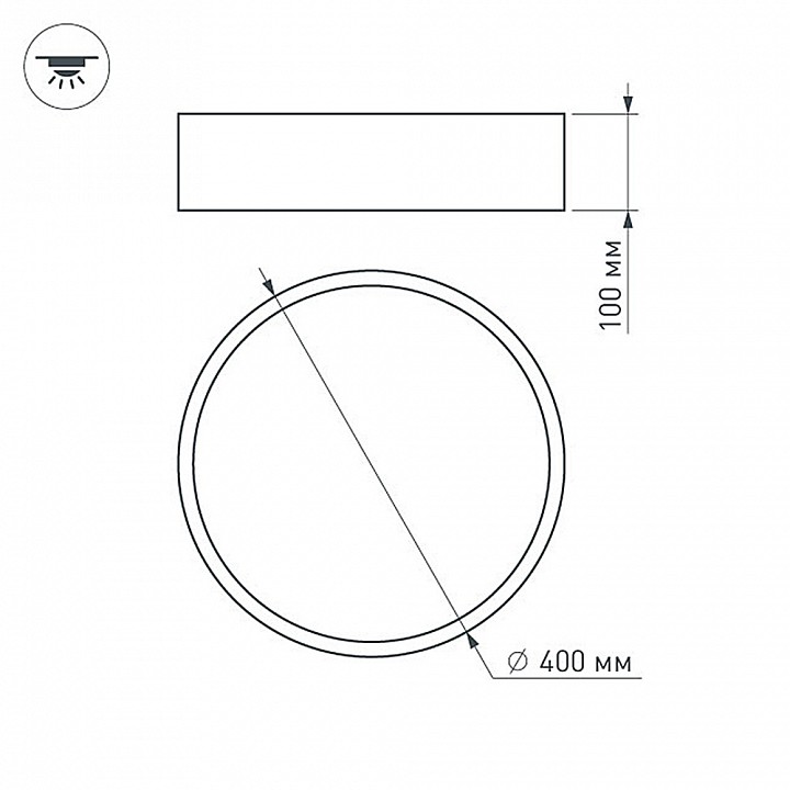 Накладной светильник arlight tor pill 022997(2)