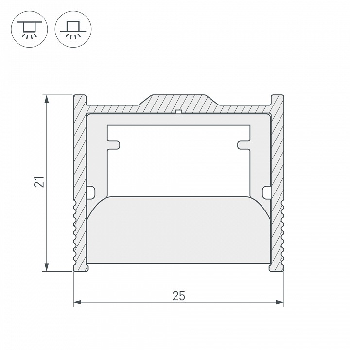 Крепеж arlight wph-floor22-2000 anod 023291