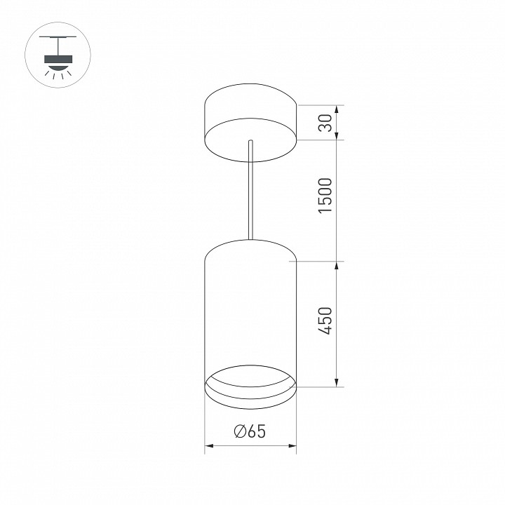 Подвесной светильник arlight polo 024443(1)