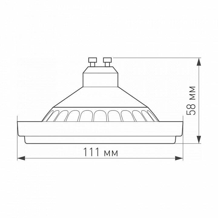 Лампа светодиодная arlight unit gu10 15вт 4000k 025624