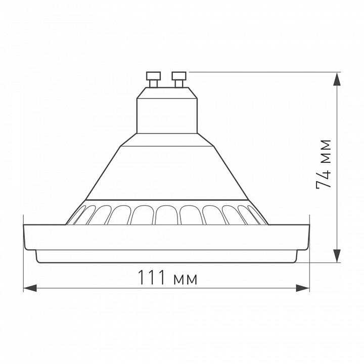 Лампа светодиодная arlight unit gu10 15вт 4000k 025628
