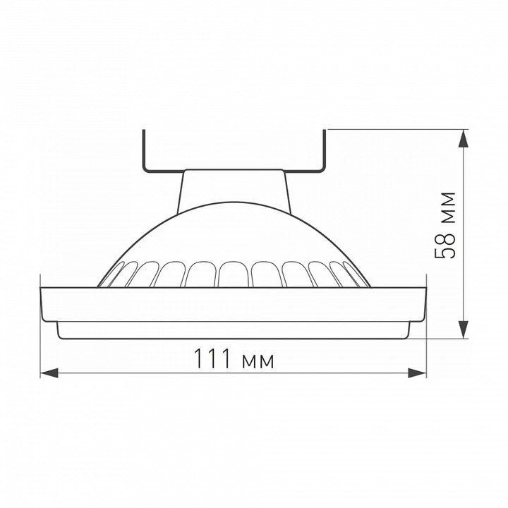 Лампа светодиодная arlight unit g53 12вт 4000k 025637