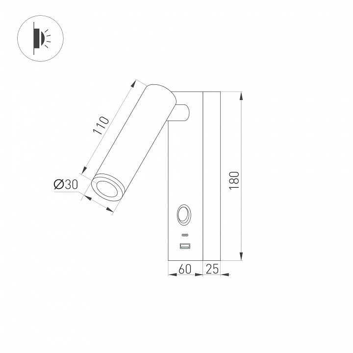 Бра arlight sp-bed 029629(1)