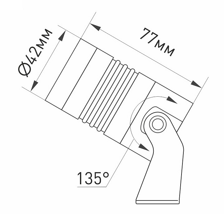 Светильник на штанге arlight ray 032652