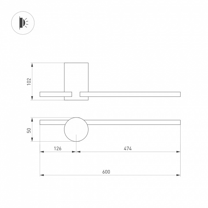 Бра arlight vinci 035683