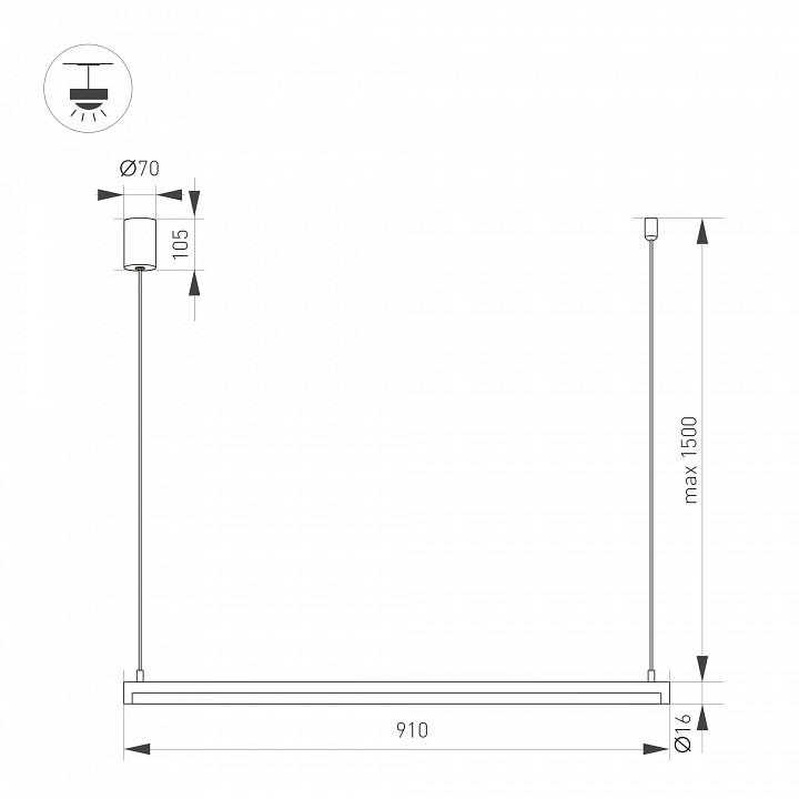 Подвесной светильник arlight umbra 036942(1)