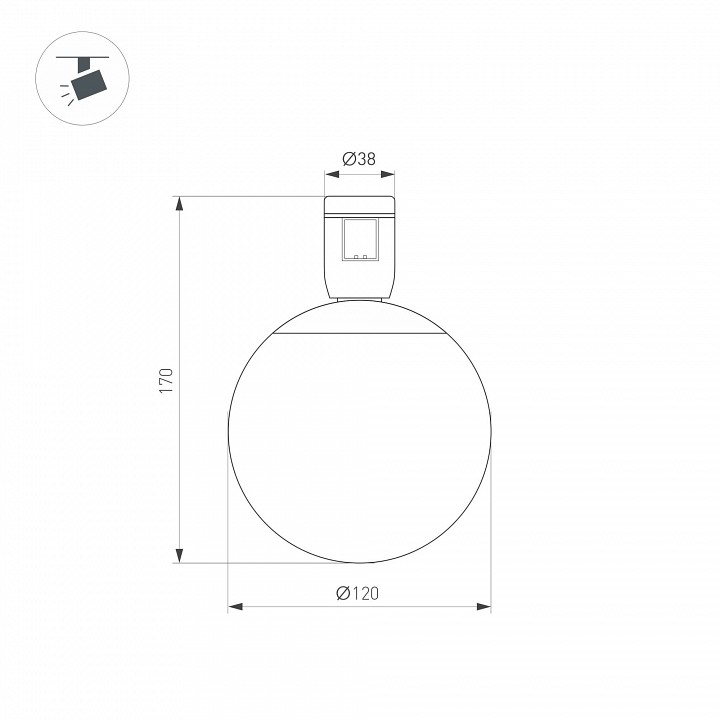 Накладной светильник arlight apriori 039396