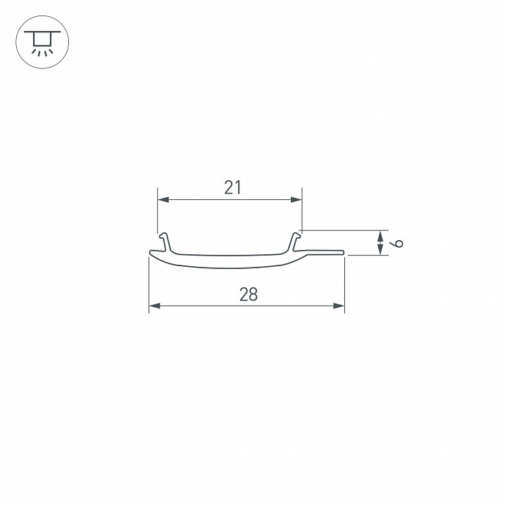 Рассеиватель arlight stretch 040819