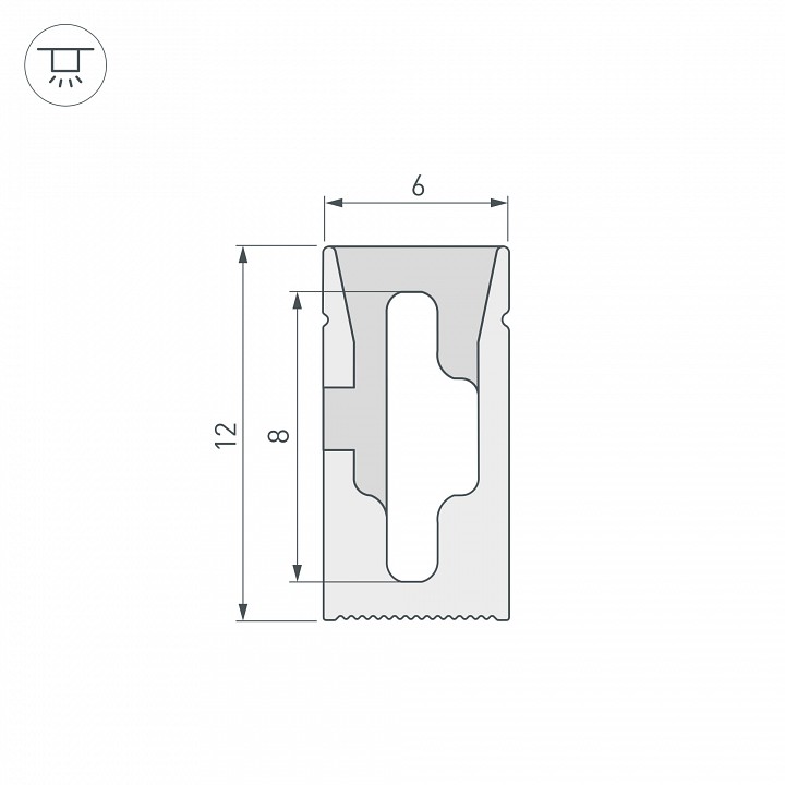 Короб накладной гибкий arlight wph 041030