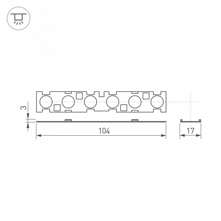 Рассеиватель arlight sl-line 041793
