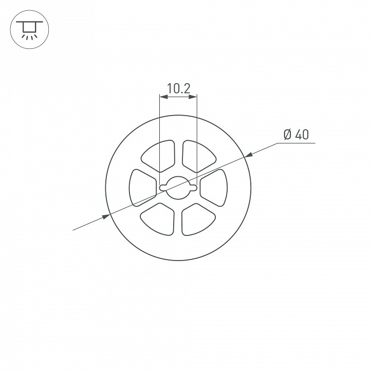 Профиль накладной гибкий arlight wph-flex 045869
