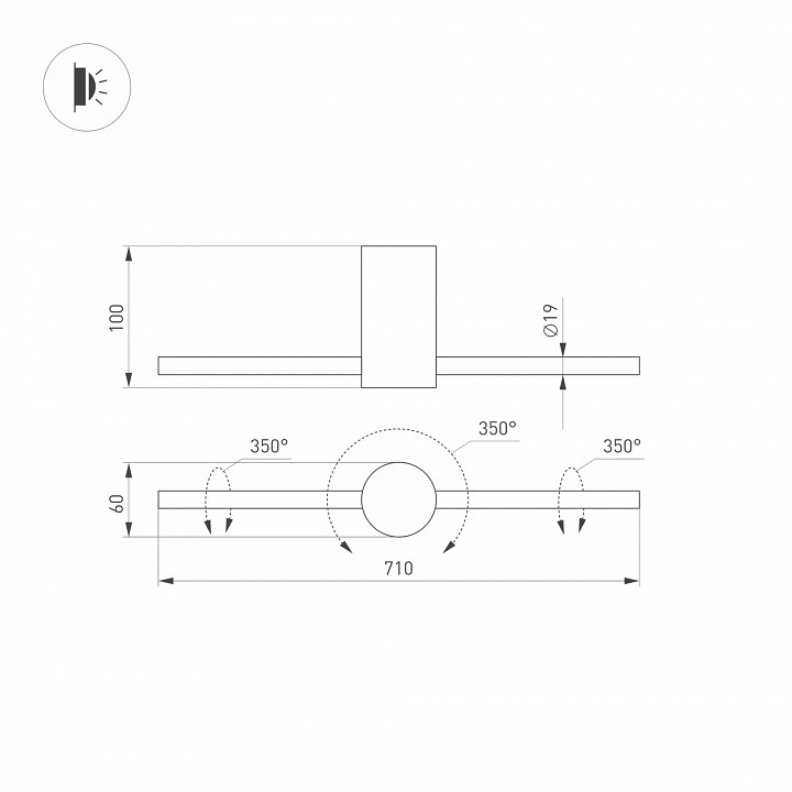 Бра arlight sp-picaso 047345